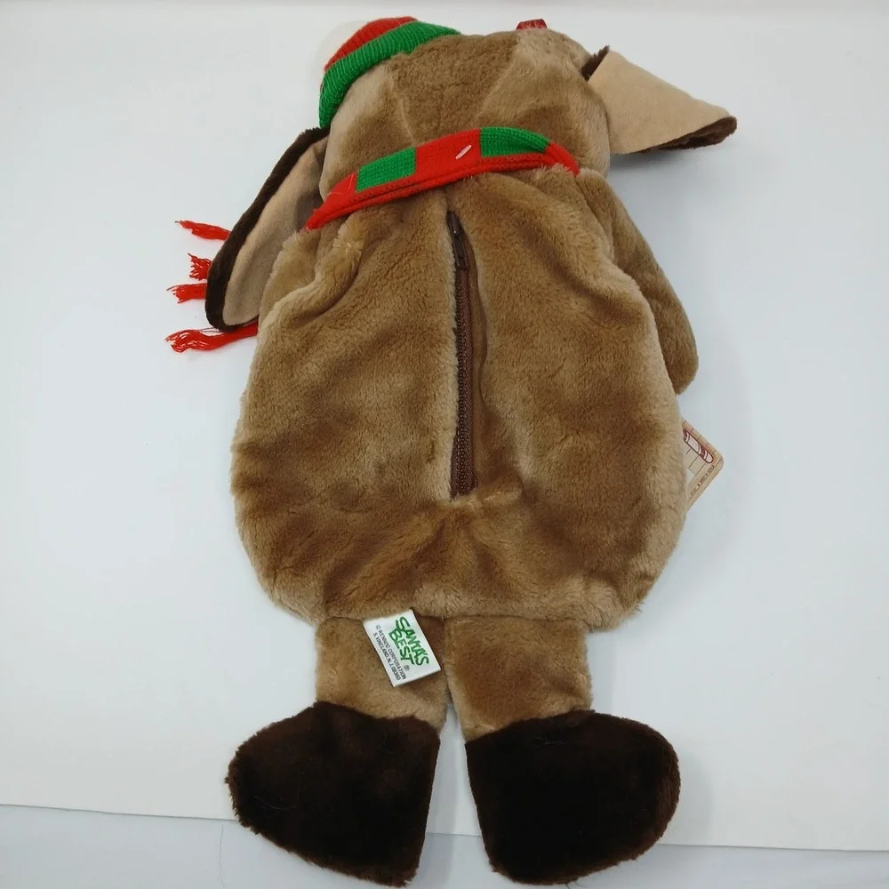 Rennoc Santas‎ Best 3D Brown Dog Christmas Stocking 20